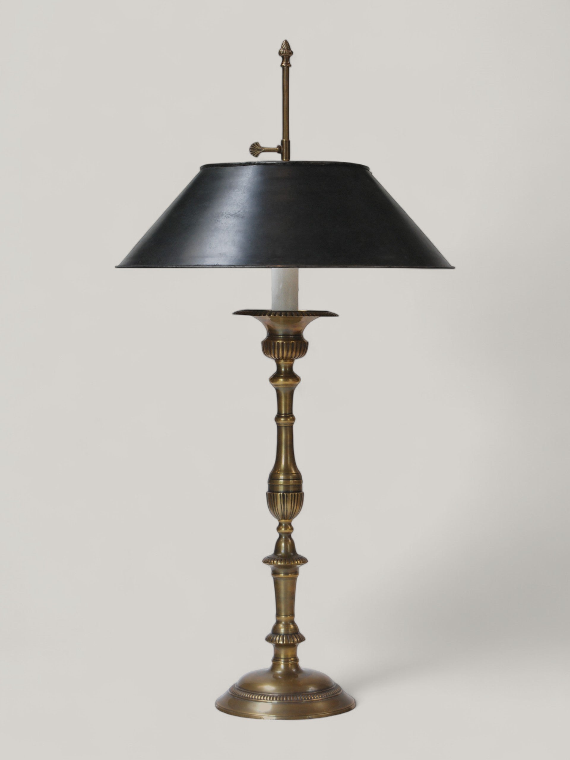 Brass Candlestick Lamp