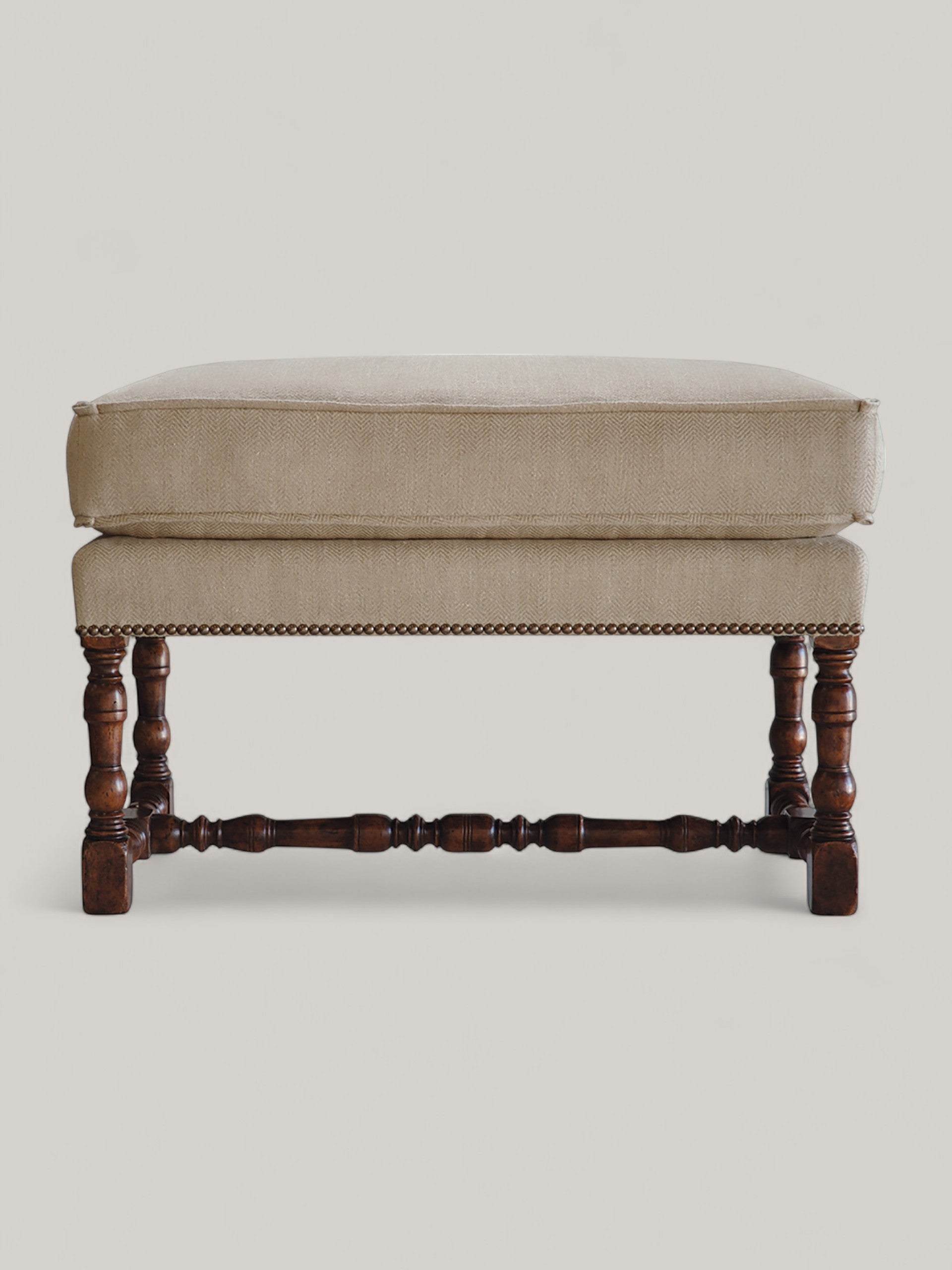 Louis XIII Fireside Ottoman