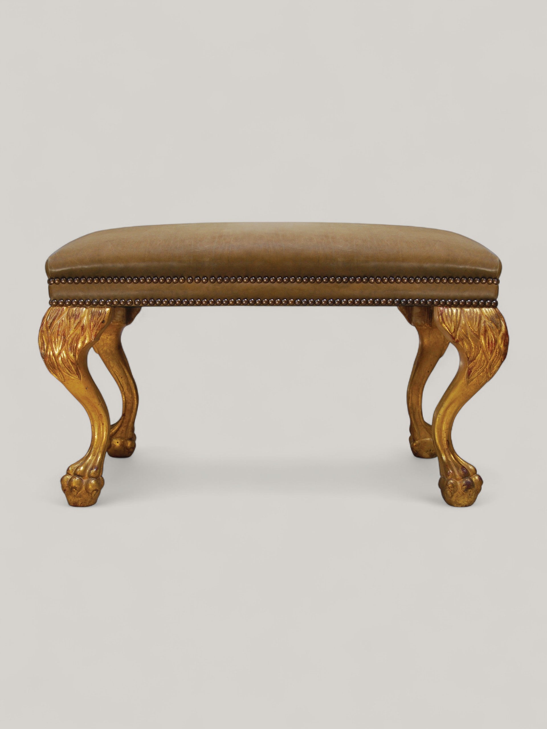 George I Lion Paw Ottoman