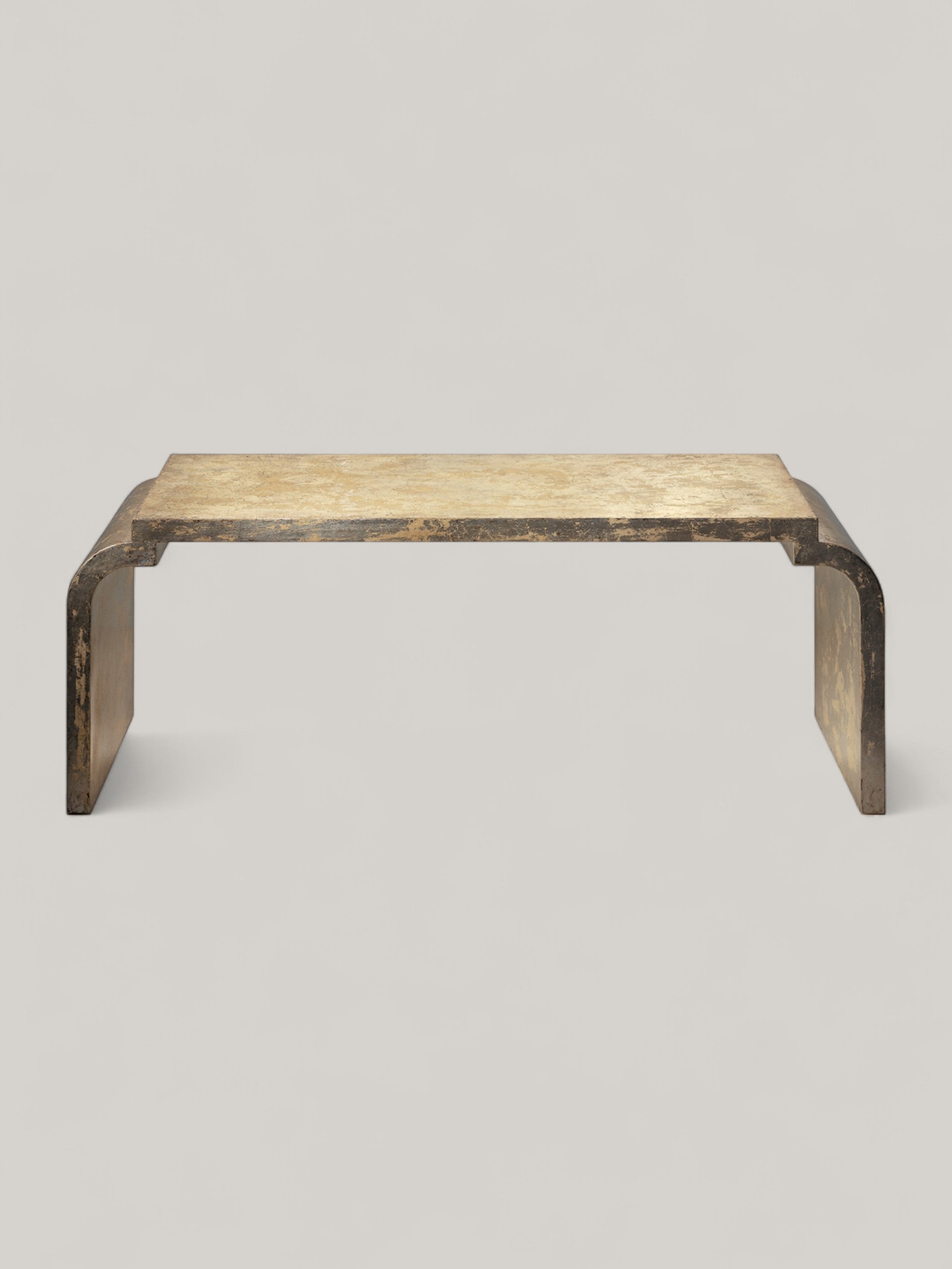 Modern Silver Leaf Table